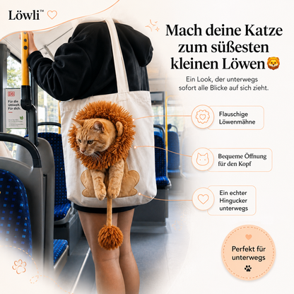 Löwen-Tragetasche für Katzen