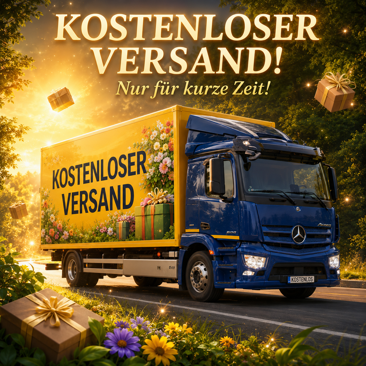 Kostenloser und versicherter Versand