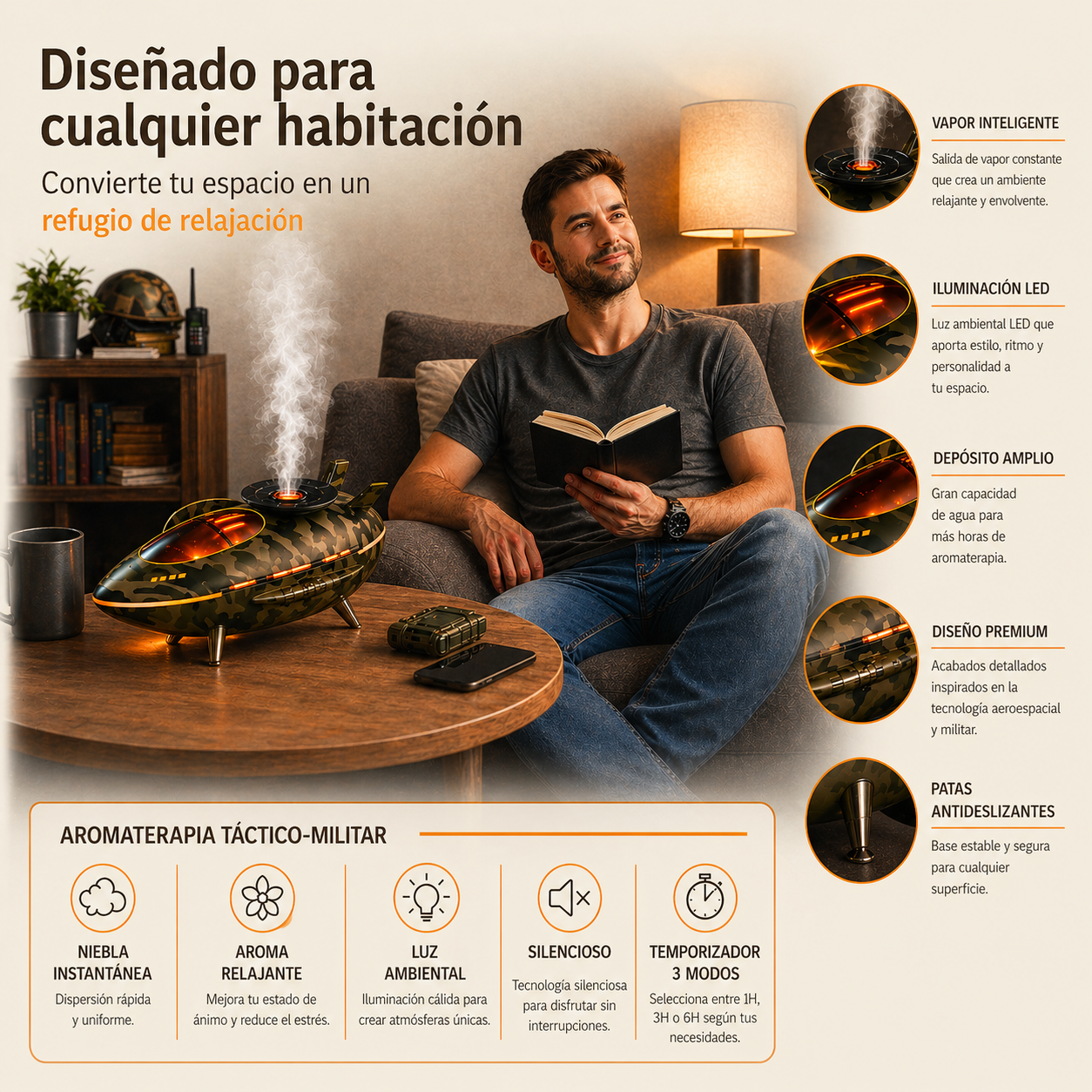 Humidificador Nave Táctica